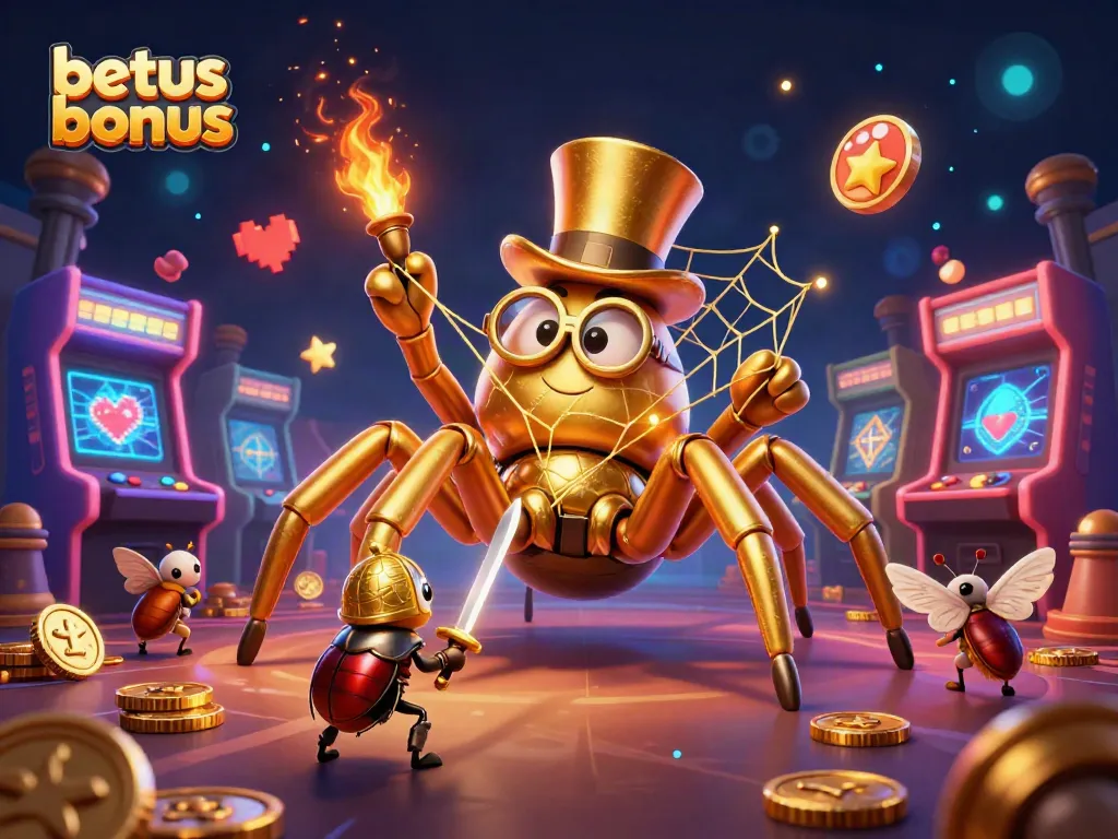 Engage with BetUS bonus through thrilling slots and casino action in this vibrant scene.