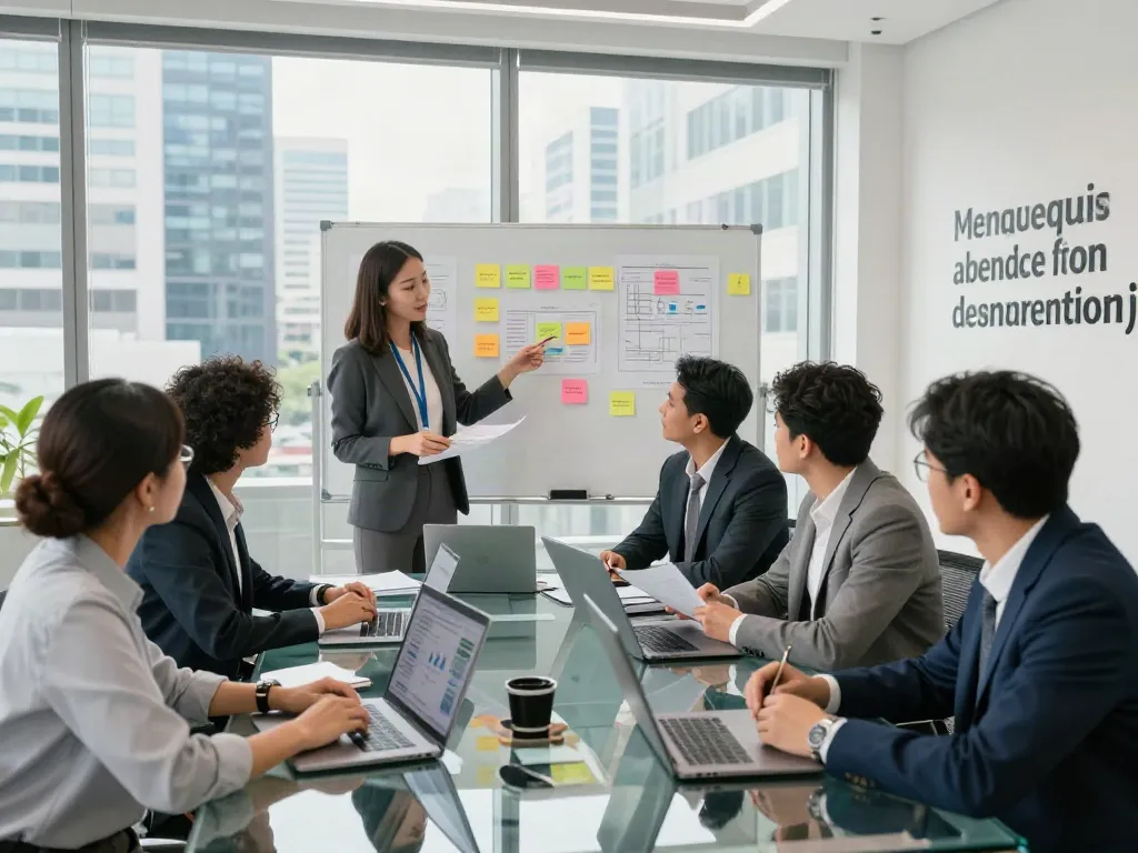 Team collaboration at Lead Roedl's modern office enhancing business strategies