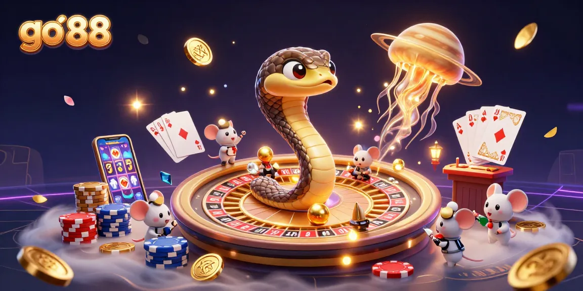 Experience thrilling gameplay with go 88, showcasing vibrant casino elements in a cosmic adventure