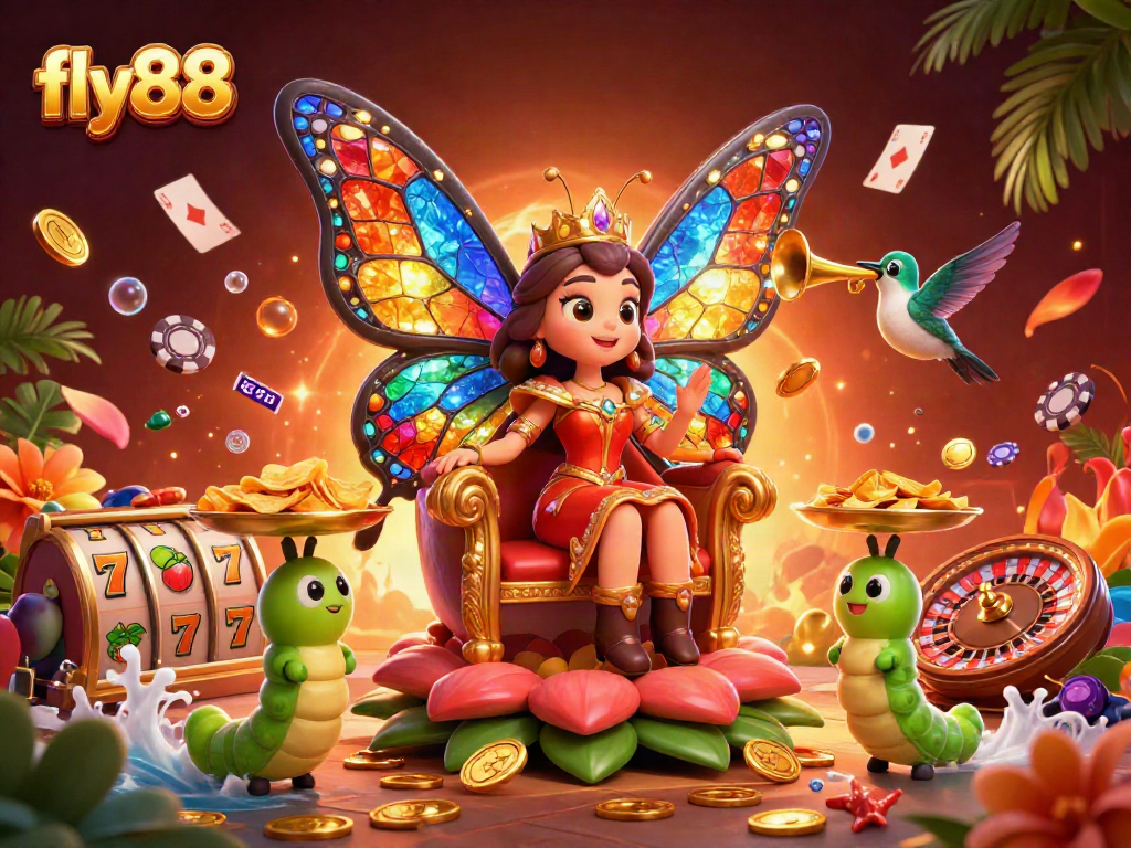 Win big with fly88's vibrant casino adventures featuring 3D characters and colorful gaming elements.