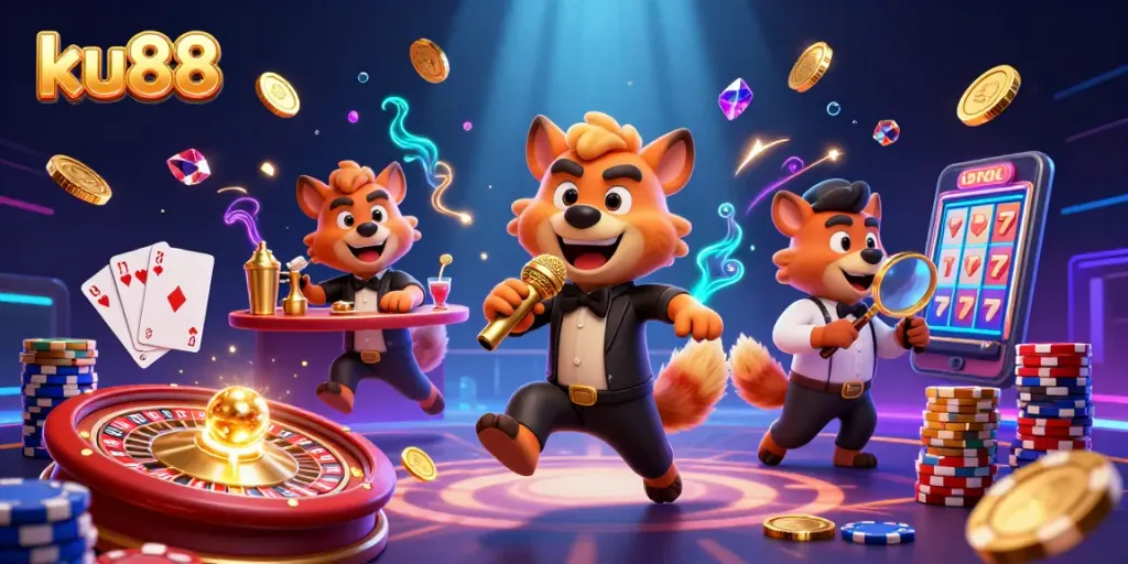Experience thrilling fun at ku88 with hyenas in a comedy casino setting, winning big!