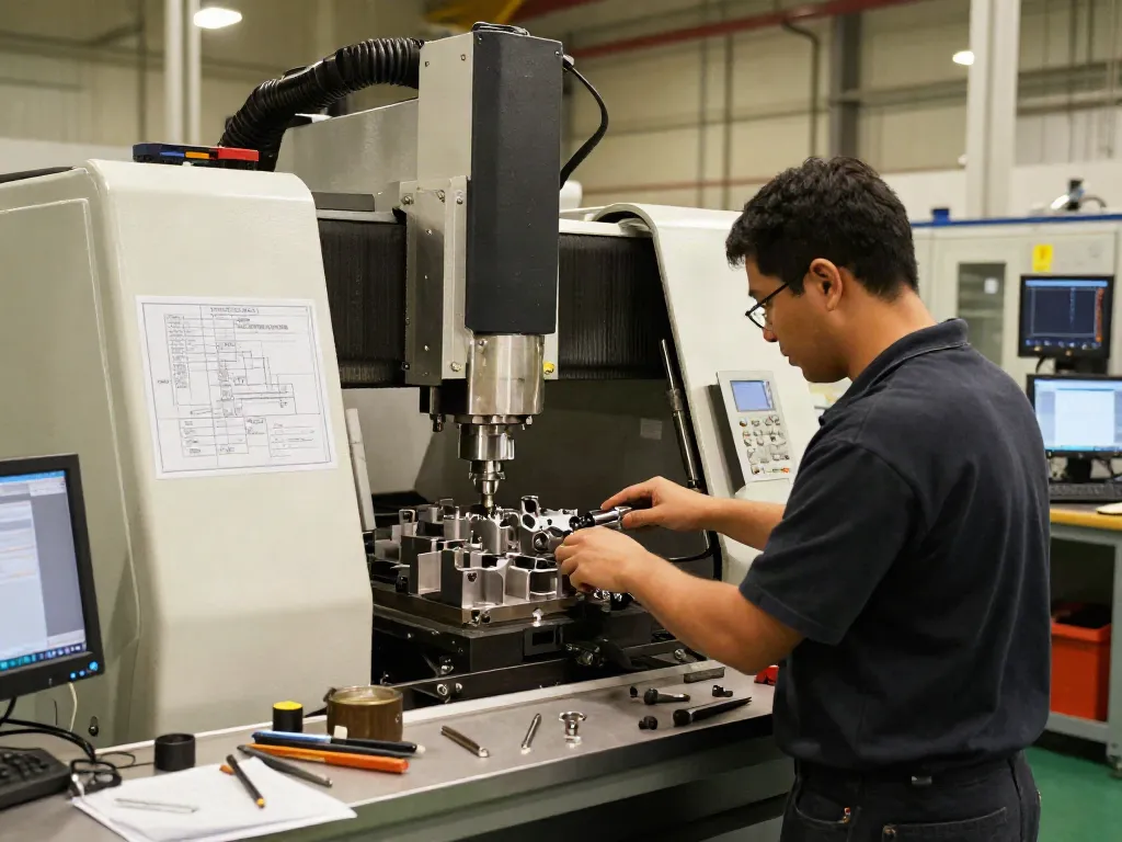 Leading aerospace CNC parts manufacturers showcasing precision machining in a high-tech facility.