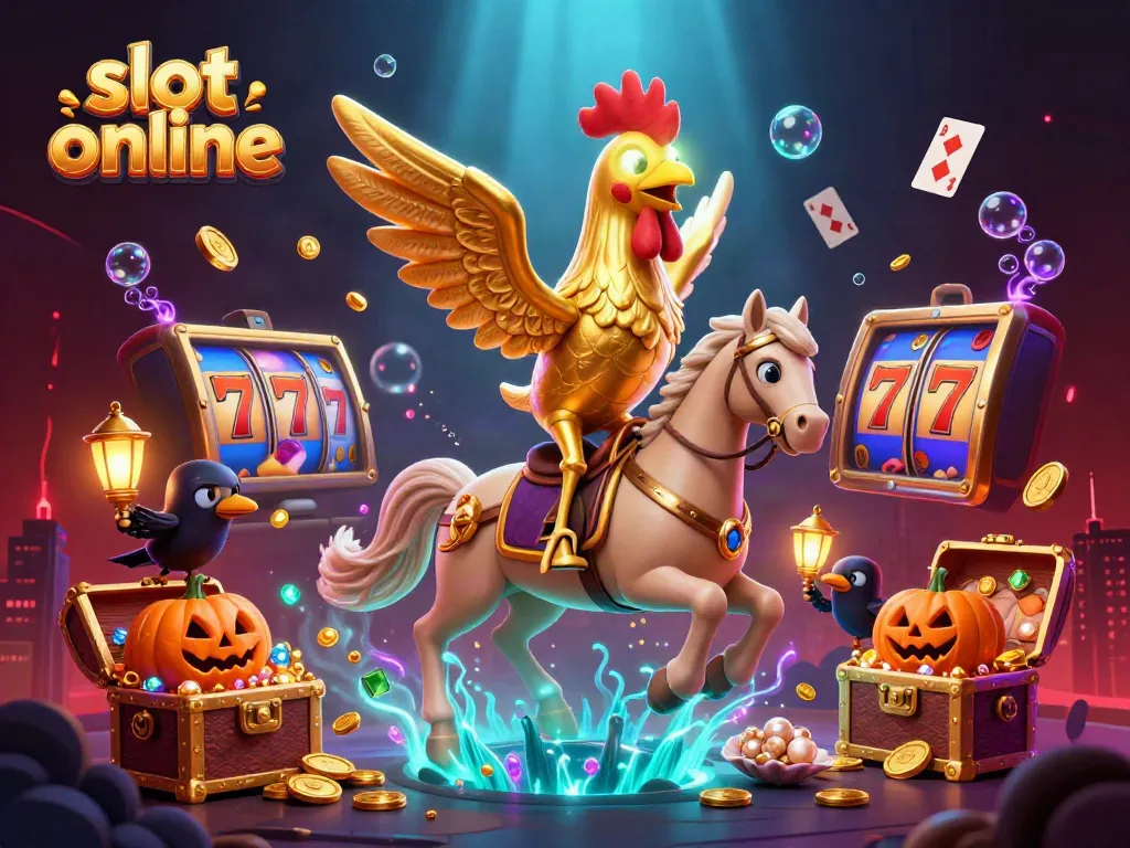 Engage with slot online thrills amidst glowing treasures and exciting gameplay elements.