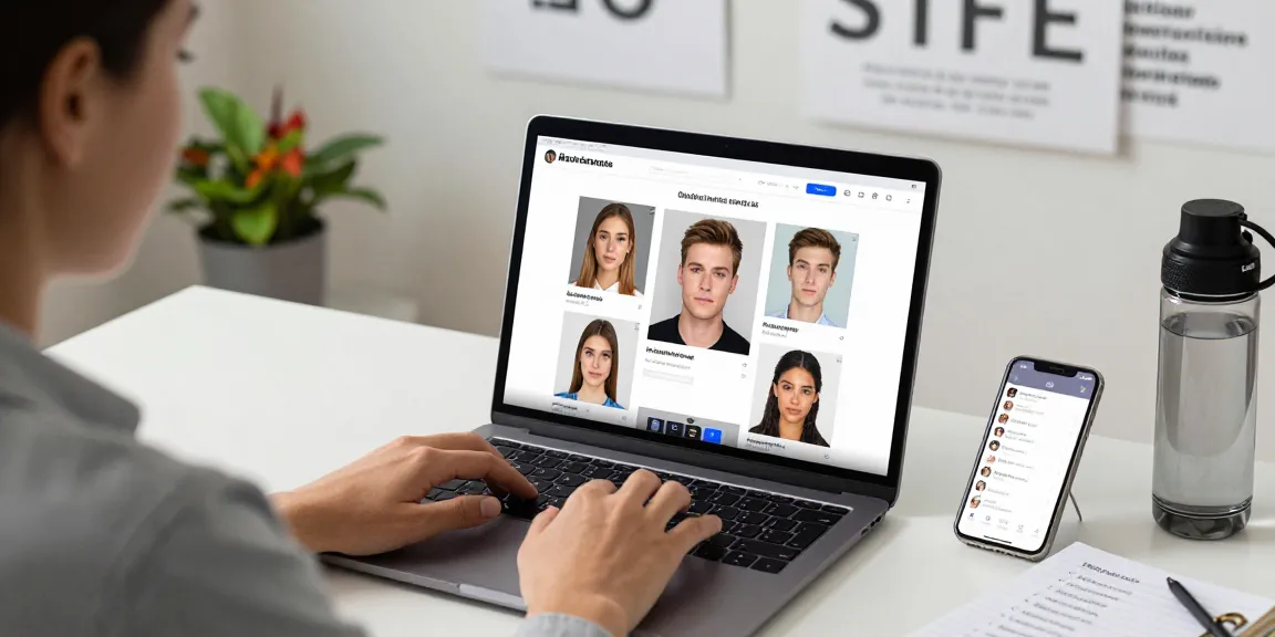Test of attractiveness with user analyzing facial features online