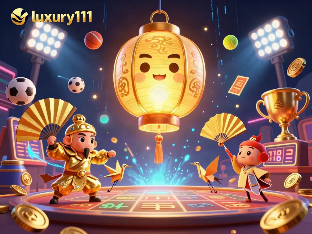 Experience luxury111's thrilling game offerings with this captivating casino illustration.
