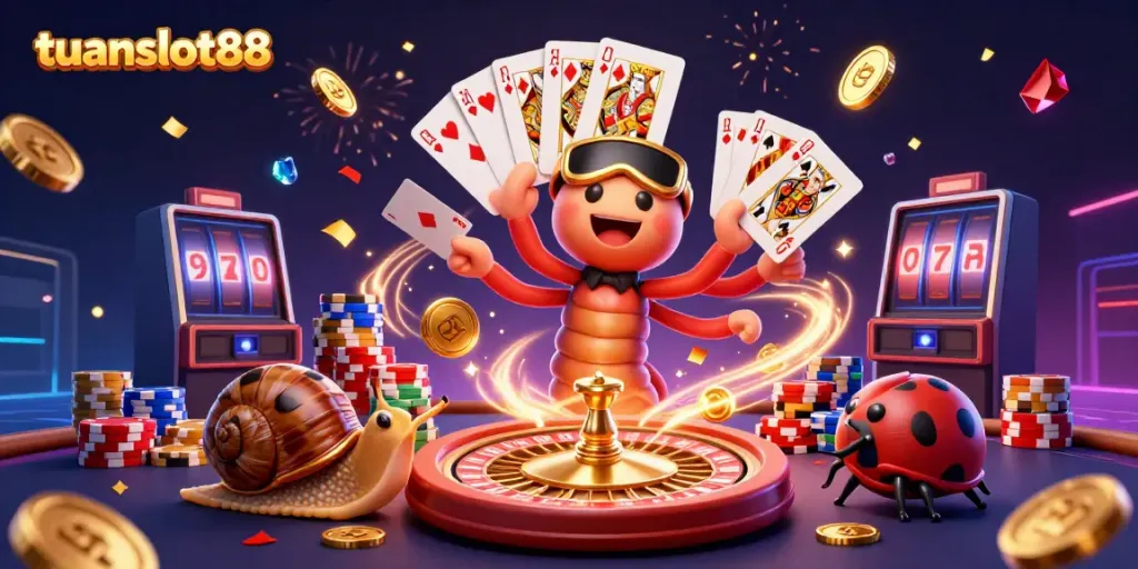 TUANSLOT88 memberikan sensasi bermain slot videonya dengan dealer unik dan simbol keberuntungan yang meriah.