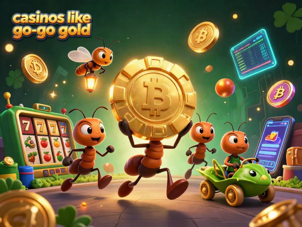 Engage with casinos like go go gold as ants overtake a tunnel with a massive casino chip.