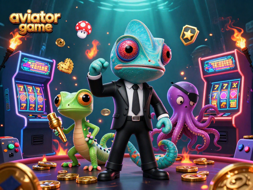 Experience dynamic gameplay in the aviator game with charming characters and vibrant casino elements.