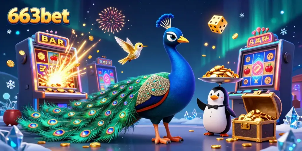 Engage with the exciting 663bet casino experience featuring vibrant characters and dynamic game elements.
