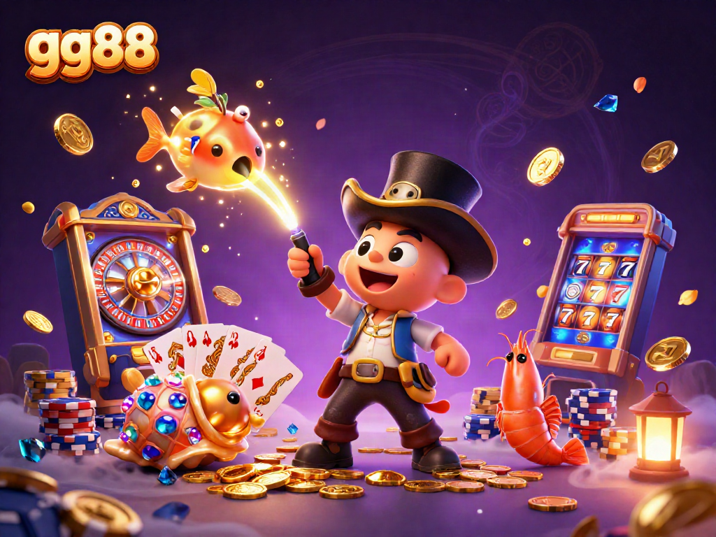 Capture treasures with gg88 as a deep-sea anglerfish, pirate shrimp, and gem snail spin the slots!