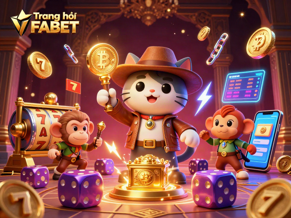 Engage in thrilling gameplay at Trang chủ FABET, where a cartoon cat and monkey discover lucrative casino artifacts.