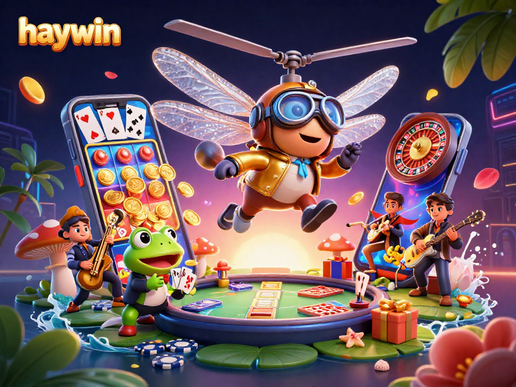 Experience the thrill of Haywin with vibrant casino gameplay, featuring colorful slots and engaging characters.