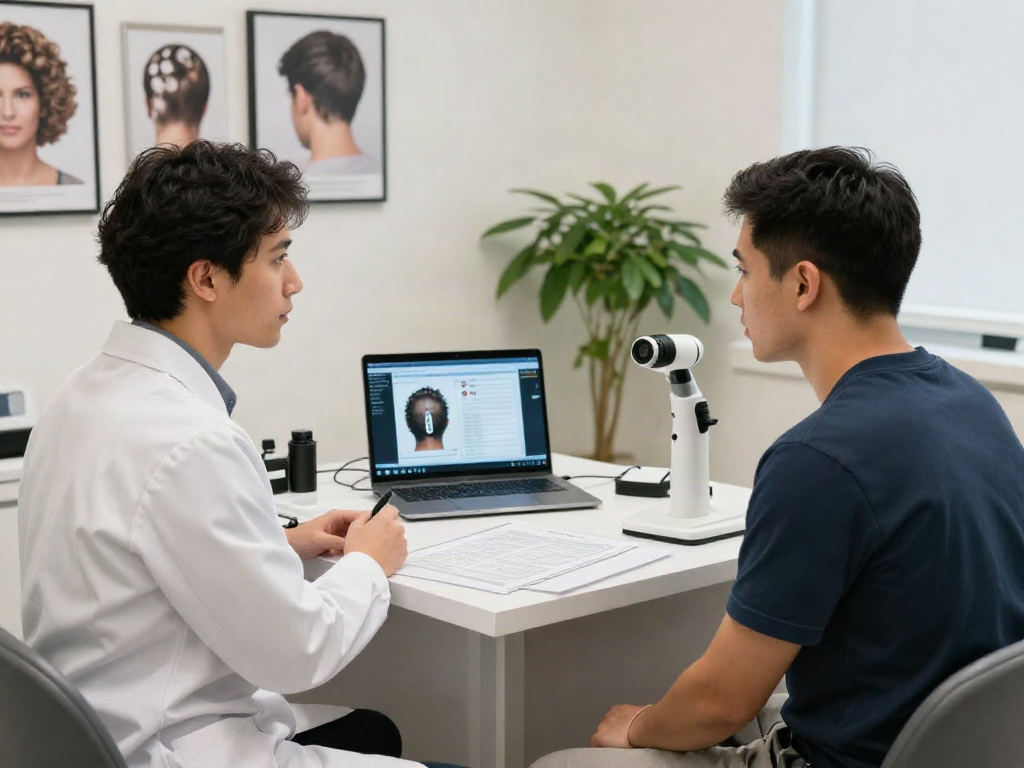 Hair transplant turkey cost discussed in a modern clinic consultation for personalized treatment.
